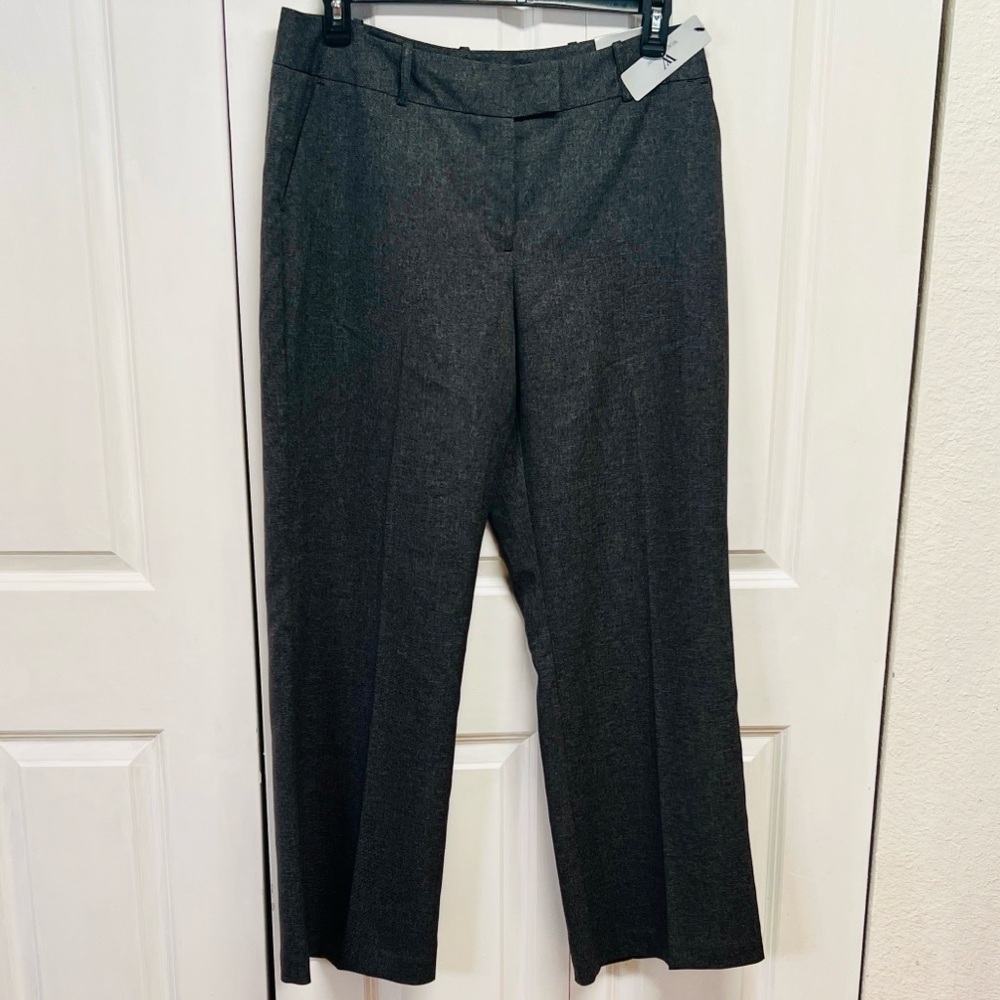Worthington Black Xdye Wide Leg Dress Pants Size 14 NWT